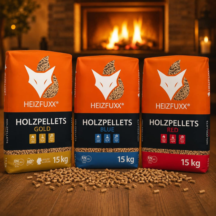 HEIZFUXX RED ENplus A1 – Houtpellets 975 kg – 65 Zakken