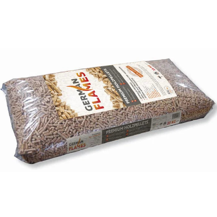 Houtpellets - 35%          German Flames Holzpellets 6 mm ENplus A1 – 990 kg Pallet Premium Holle Pellets