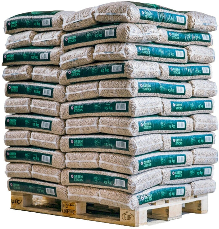 Houtpellets - 39%   Greensticks Houtpellets – Pallet van 990 kg